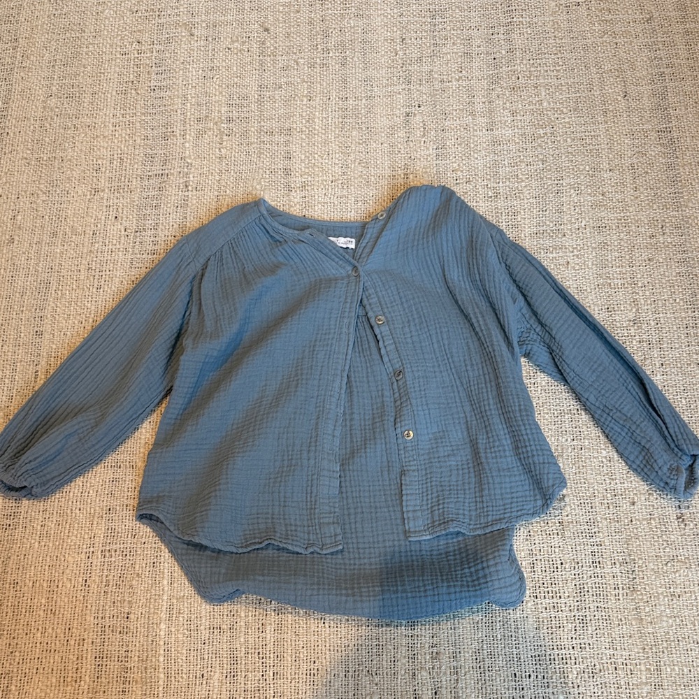 Zara Kids Blue Long Sleeve Shirt